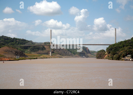 Gaillard Ausschneiden "oder" Corte Culebra, der engsten Stelle des Panama-Kanals Stockfoto