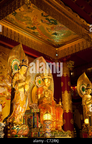 Der Buddha Tooth Relic Temple und Museum in Singapur gebaut, um die Zahnreliquie des Buddha beherbergen. Stockfoto