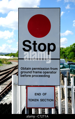 Matlock Stadt Bahnhof. Derwent Valley Line/Peak Stream Schiene. Stockfoto