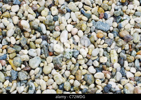 als Hintergrund große Kieselsteine Stockfoto