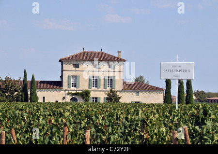 Château Lafleur-Petrus, Pomerol, Frankreich Stockfoto