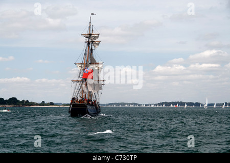 Earl of Pembroke: drei Masten barque(UK), Woche der Golf von Morbihan (Bretagne, Frankreich). Stockfoto