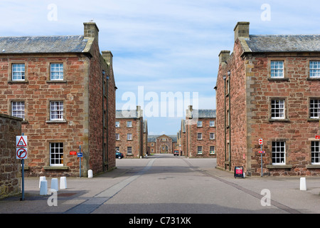 Innenraum des 18thC Fort George, in der Nähe von Inverness, gebaut nach den Jacobite steigen des 1745, Highland, Schottland, UK Stockfoto