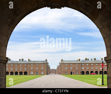 Innenraum des 18thC Fort George, in der Nähe von Inverness, gebaut nach den Jacobite steigen des 1745, Highland, Schottland, UK Stockfoto