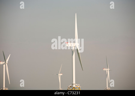 Ormonde Offshore-Windparks deren Turbinen die mächtigsten der Welt sind. Stockfoto