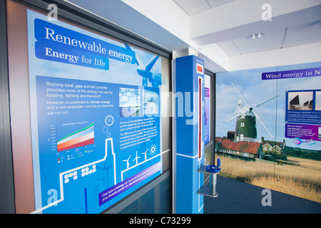 Das Besucherzentrum für den Offshore-Windpark Sheringham Shoal, Sheringham, Norfolk, Großbritannien. Stockfoto