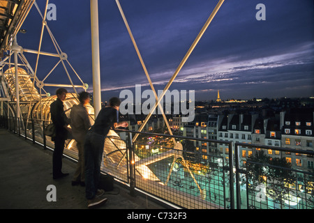 Centre Georges Pompidou, Georges Pompidou im Bereich Beaubourg, Museum für moderne Kunst, 4e Arrondissement, Paris, Frankreich Stockfoto