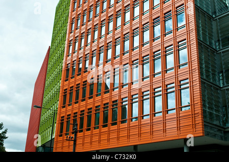 Google Zentrale in London, Central Saint Giles - neue Büros und Wohnungen in St Giles High Street, London, UK Stockfoto