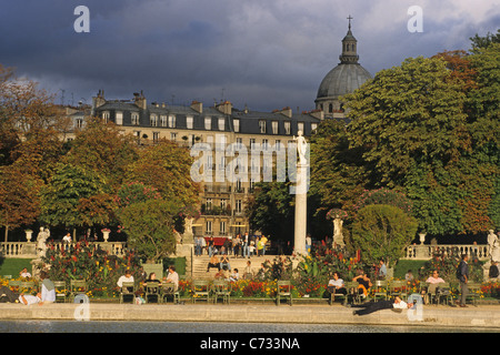 Jardin du Luxembourg, größte öffentliche Park in Paris, 6e Arrondissement, Paris Frankreich Stockfoto