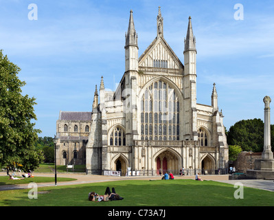 Winchester Cathedral, Winchester, Hampshire, England, Großbritannien Stockfoto