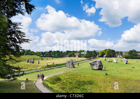 Die historische Steinkreis von Avebury, Wiltshire, England, UK Stockfoto