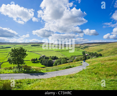 Landschaft zwischen Arncliffe und Malham, Littondale, Yorkshire Dales National Park, England, Vereinigtes Königreich Stockfoto