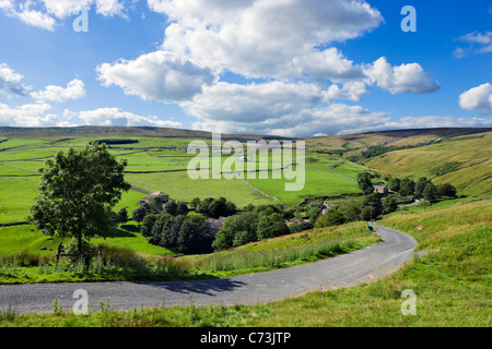 Landschaft zwischen Arncliffe und Malham, Littondale, Yorkshire Dales National Park, England, Vereinigtes Königreich Stockfoto