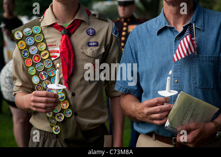 Zehnten Jahrestag Gedenken an September 11 Attacks Stockfoto