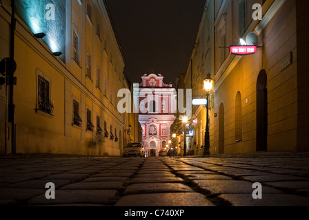 Ansicht der barocken Kirche St. Stanislaus Bischof, Poznan, Polen Stockfoto