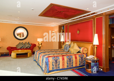 Das Luxushotel Burj Al Arab Dubai Vereinigte Arabische Emirate Stockfoto