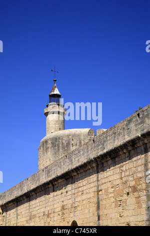 Der Bodensee-Turm in Aigues-Mortes, Languedoc-Roussillon, Frankreich Stockfoto