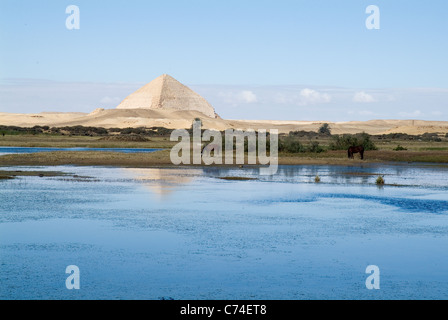 Die Pyramiden in Dahshur, Ägypten. Stockfoto