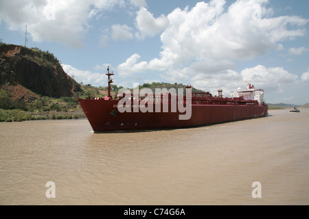 Gaillard Ausschneiden "oder" Corte Culebra, der engsten Stelle des Panama-Kanals Stockfoto