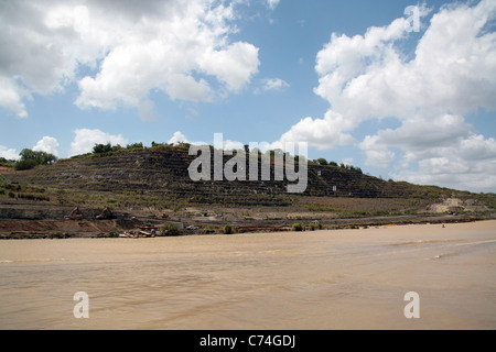 Gaillard Ausschneiden "oder" Corte Culebra, der engsten Stelle des Panama-Kanals Stockfoto