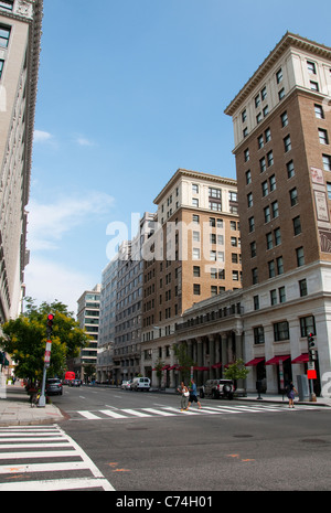 15. Street NW in Washington DC, Vereinigte Staaten von Amerika Stockfoto