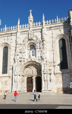 Mosterio Dos Jeronimos Belem von Lissabon Portugal Stockfoto