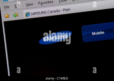Samsung-Logo-website Stockfoto