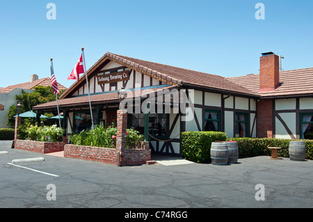 Solvang, eine dänischen Stil Stadt im Santa Barbara County ist eine beliebte Touristenattraktion. Stockfoto