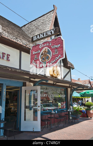 Solvang, eine dänischen Stil Stadt im Santa Barbara County ist eine beliebte Touristenattraktion. Stockfoto