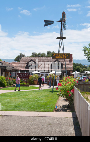 Solvang, eine dänischen Stil Stadt im Santa Barbara County ist eine beliebte Touristenattraktion. Stockfoto