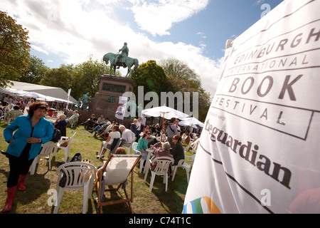 die jährliche Edinburgh International Book Festival, Charlotte Square, Edinburgh, Schottland. Stockfoto