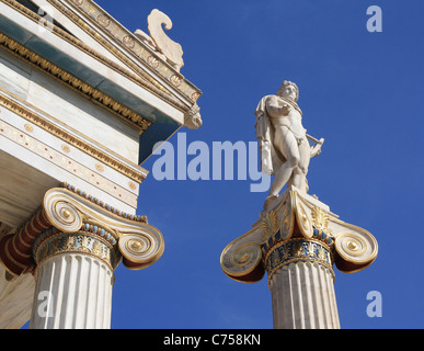 Antiken griechischen Gott Apollo in Athen, Griechenland Stockfoto