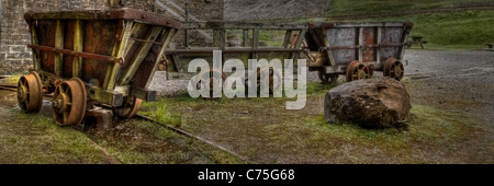 Alten Mine LKW Killhope Blei-Bergbau-Museum, Weardale. Stockfoto