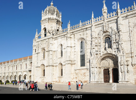 Mosterio Dos Jeronimos Belem von Lissabon Portugal Stockfoto