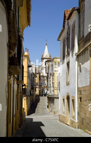 Portugal, Alentejo, Portalegre Straßenszene Stockfoto