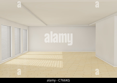 Abstrakte leeren Raum 3d render Stockfoto