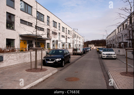 Neue Wohnanlagen ersetzt die Werften auf Hisingen Island im schwedischen Göteborg Stockfoto