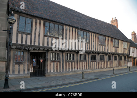 König Edward VI School, wo Shakespeare auf Kirche-Straße, Stratford Upon Avon, Warwickshire, UK gebildete, gewesen sein mag. Stockfoto