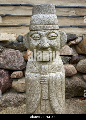 Detail im koreanischen Garten in der Garten der Welt der Gärten des World Parks in Marzahn in Berlin Deutschland Stockfoto