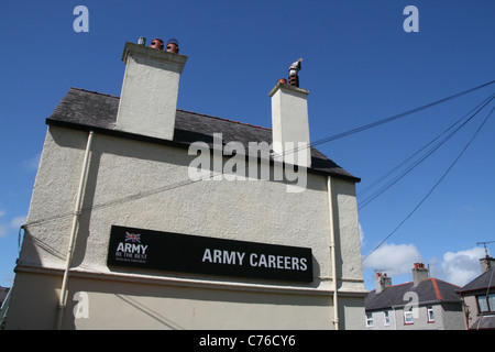 britische Armee Karriere Büro in Bangor, wales Großbritannien uk Stockfoto