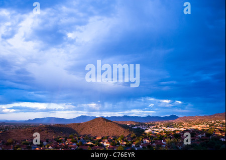 Einen schönen Sonnenaufgang vom Sunray Park in Ahwatukee / Phx. Arizona. Stockfoto