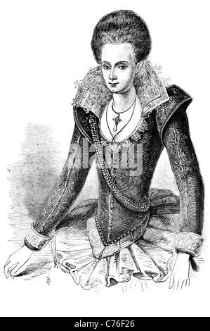 Porträt Arbella Stuart nur Kind Charles Stuart 1. Earl of Lennox Elizabeth Cavendish regal royal königlich fürstlichen imperial Stockfoto