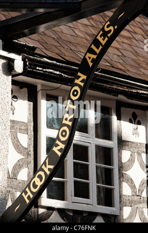 Ye Olde Reinedeer Inn Pub Schild in Banbury, Oxfordshire, England Stockfoto