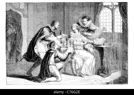 Krone angeboten Lady Jane Grey die neun Tage Königin englische Adlige de facto Monarch ausgeführt Nachfolger verurteilt Hochverrat Stockfoto