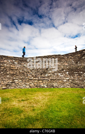 Cahergall Stone Fort in der Nähe von Cahirciveen in County Kerry, Irland Stockfoto