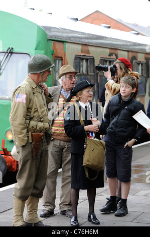 Krieg Reenactment great Central Railway Loughborough England uk Stockfoto