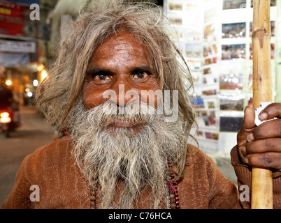 Indischen Sadhu Pushkar Rajasthan Indien Stockfoto