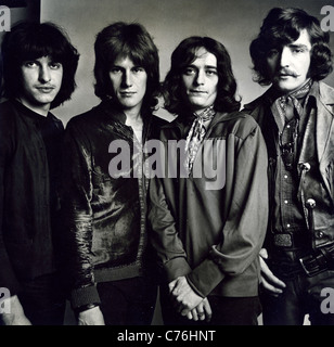 ZEHN Jahre nach Promo-Foto von UK-Rock-Gruppe über 1967. Aus l: Rick Lee, Alvin Lee, Chick Churchill, Leo Lyons Stockfoto