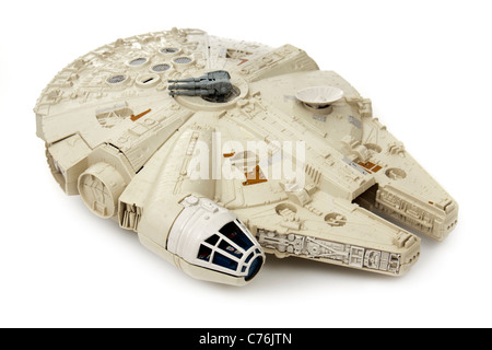 Stars Wars (Return of the Jedi) Millenium Falcon Fahrzeug von Palitoy (1983) Stockfoto