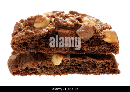 Halbierte weiß und Milk Chocolate Chip cookie Stockfoto